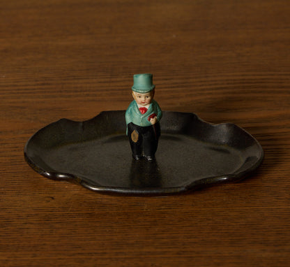 ABRA CERAMIC FIGURINE DISH - METALLIC GLAZE II