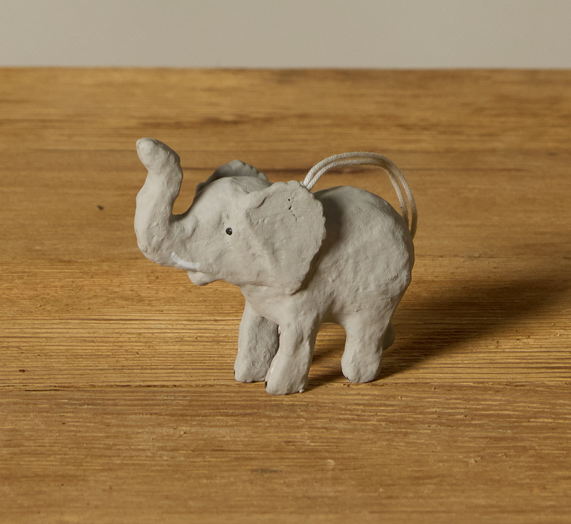 PAPER MACHE ELEPHANT ORNAMENT