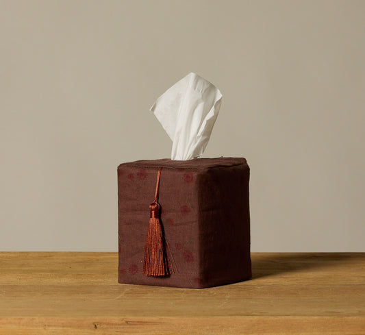 PIERCE & WARD PETITE ROSE TISSUE BOX COVER