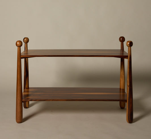 TIERED ROSEWOOD TABLE IN THE MANNER OF JEAN ROYERE