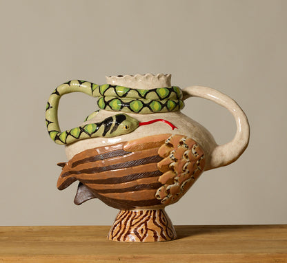 PEARCE WILLIAMS HERON AND SNAKE VESSEL