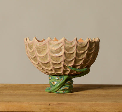 PEARCE WILLIAMS SNAKE AND SHELL BOWL