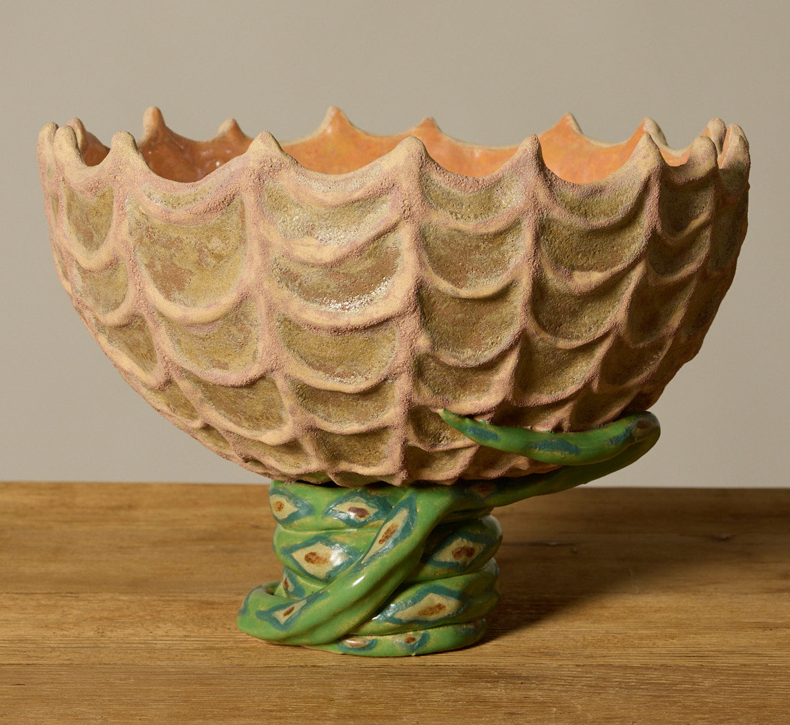 PEARCE WILLIAMS SNAKE AND SHELL BOWL