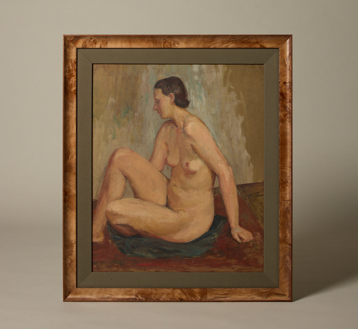 20TH CENTURY FRENCH SCHOOL SEATED FIGURE