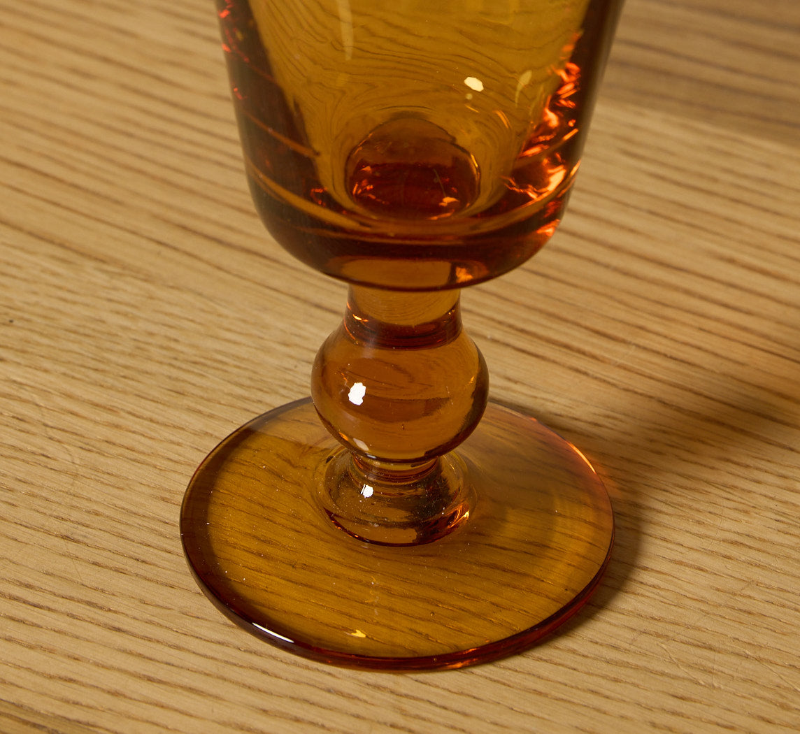 IL BUCO VITA TAPERED GOBLET IN AMBER