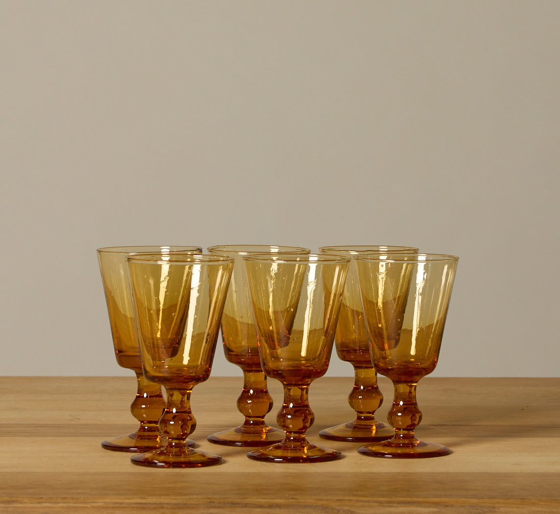 IL BUCO VITA TAPERED GOBLET IN AMBER