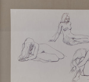 FRENCH FEMALE NUDE SKETCH