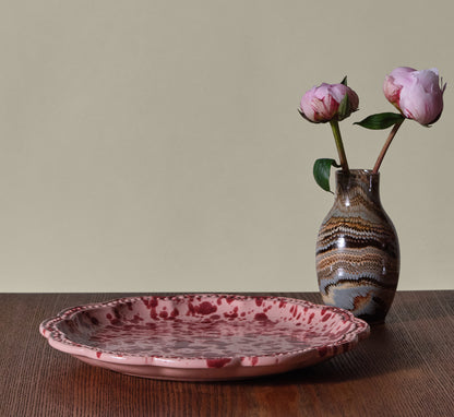 CABANA SPECKLED DINNER PLATE IN PINK