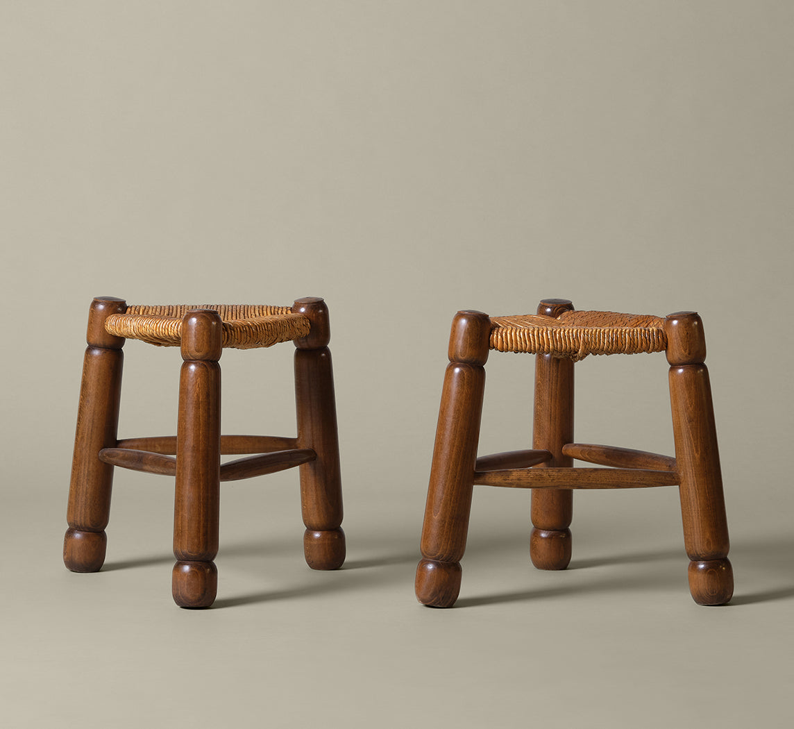 PAIR OF STOOLS BY CHARLES DUDOUYT