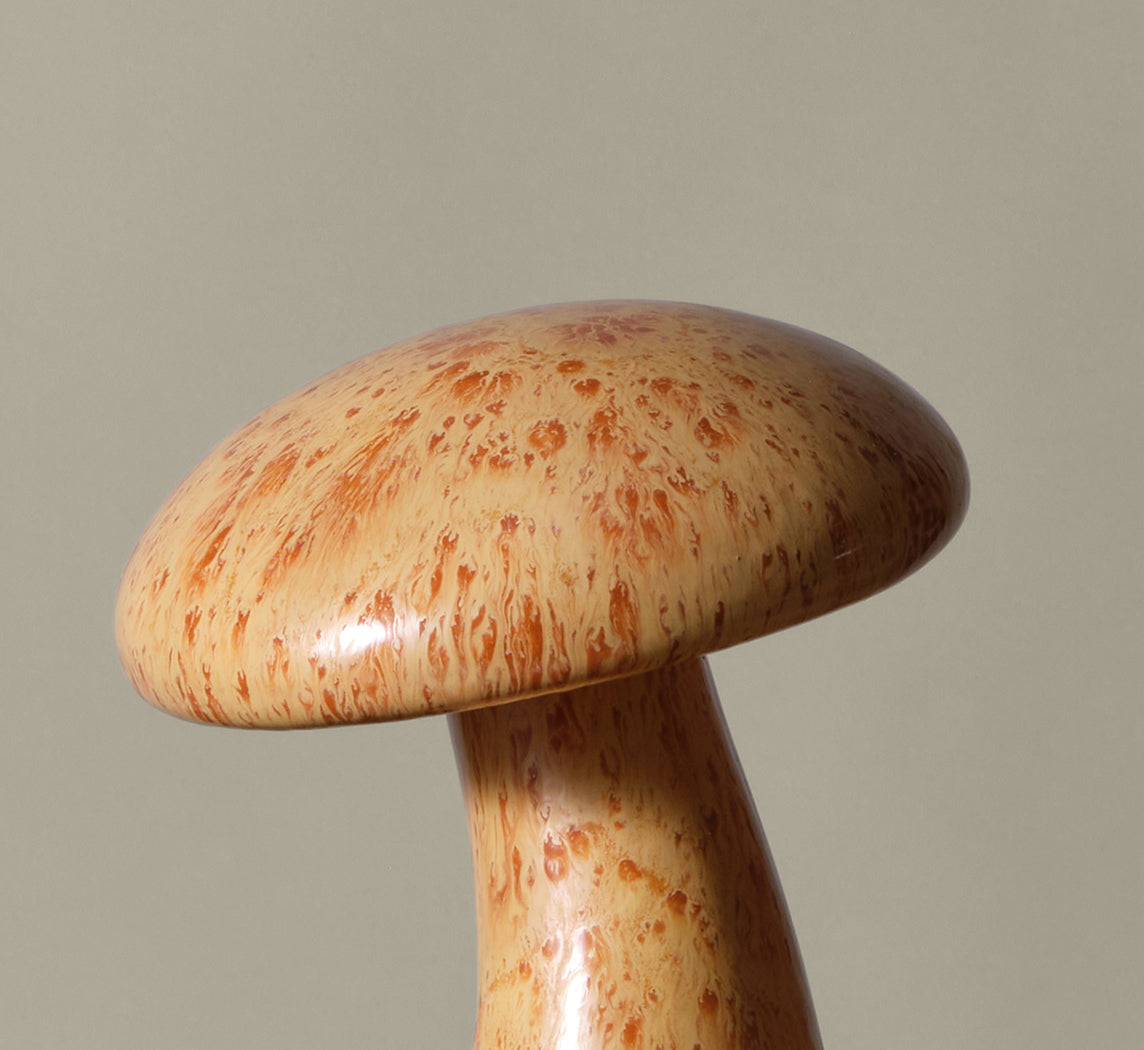 VINTAGE OVERSIZED GLASS MUSHROOM