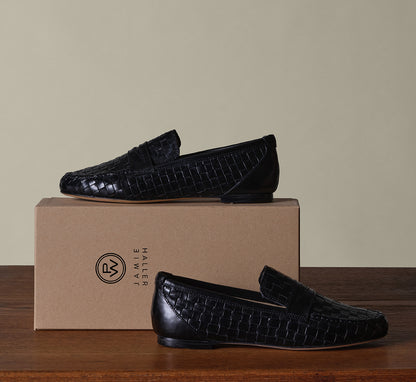 JAMIE HALLER X PW WOVEN LOAFER BLACK