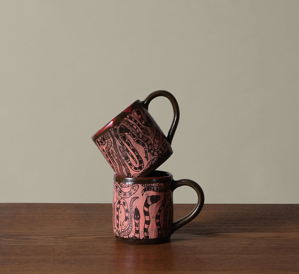 HANDMADE SNAKE MUG