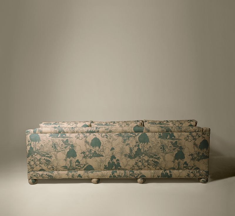 PIERCE & WARD SATURDAY SOFA IN PARASOL TOILE