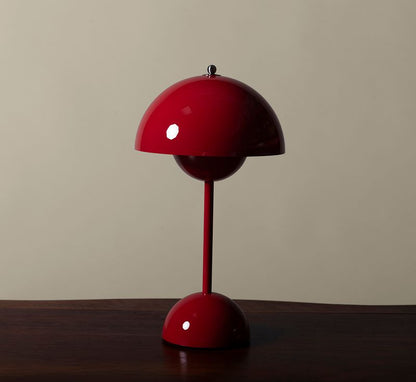 FLOWERPOT PORTABLE TABLE LAMP VP9 IN VERMILION RED