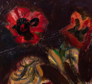 1930s DUTCH IMPRESSIONIST POPPIES