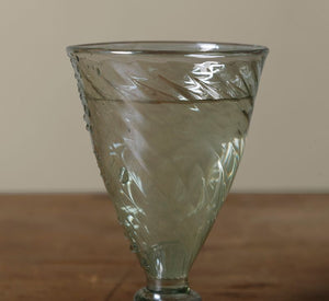 GREEN SWIRL COCKTAIL GLASS