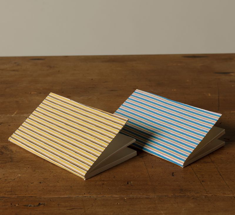 SADDLE STITCH NOTEBOOK SET IN STRIPES