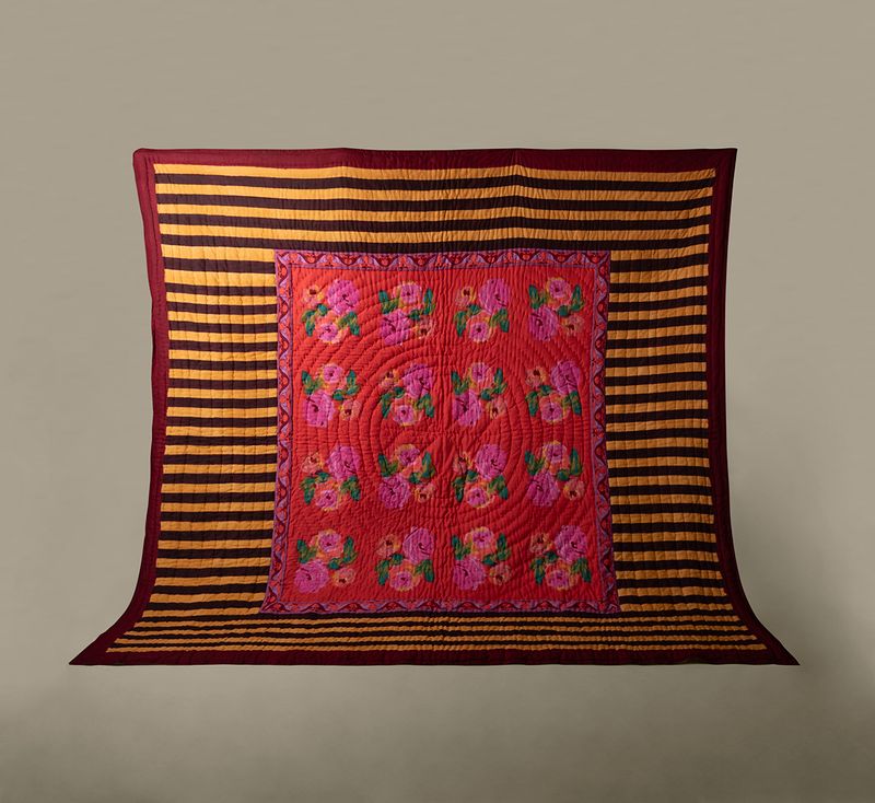 QUILT BY LISA CORTI IN NIZAM RED