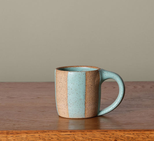 COFFEE MUG BY SALT CERAMICS IN POOLSIDE STRIPE