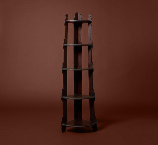 EARLY 20TH CENTURY GOTHIC CORNER ÉTAGÈRE