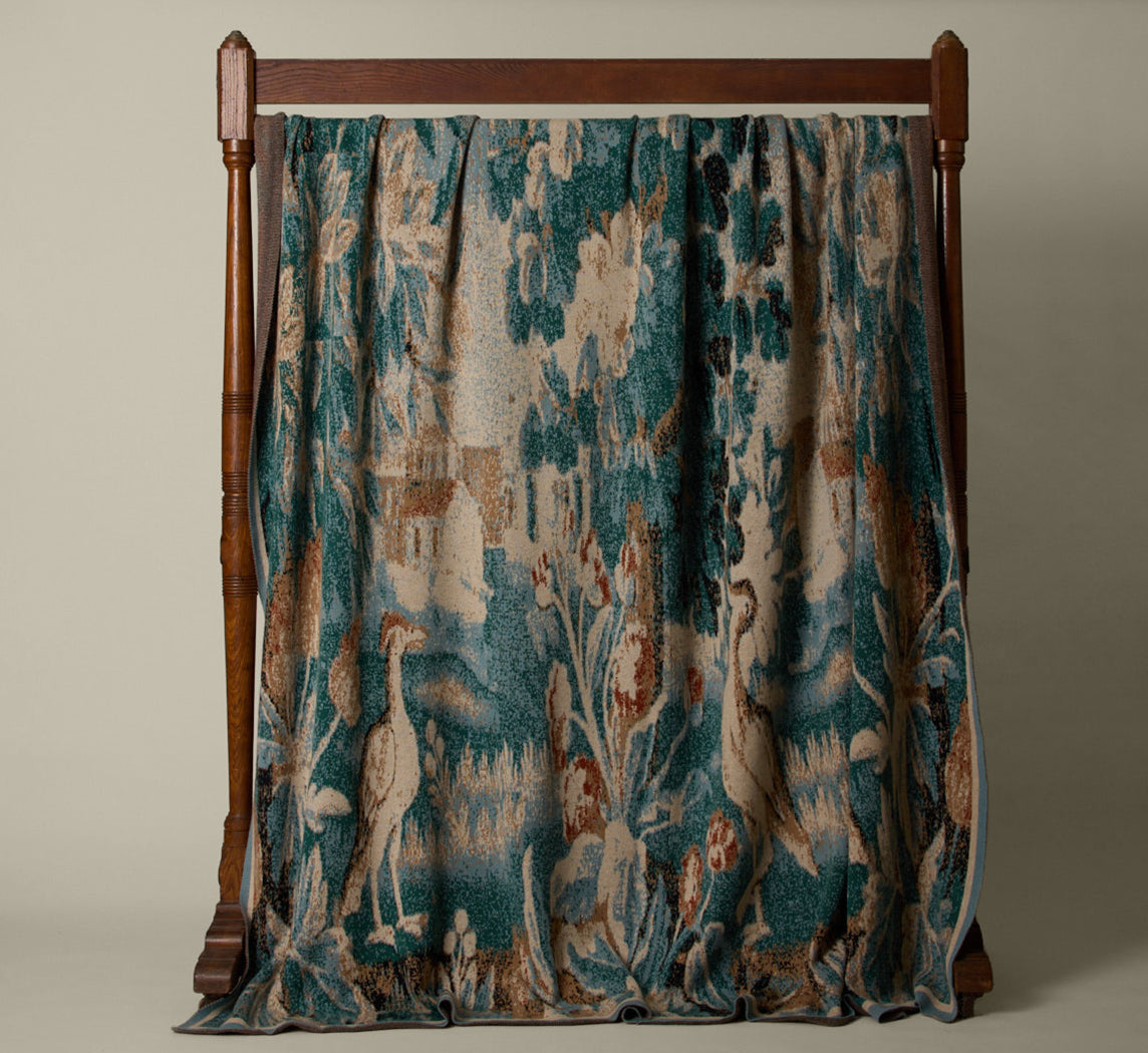 VEDURE TAPESTRY CASHMERE THROW BY SAVED NY
