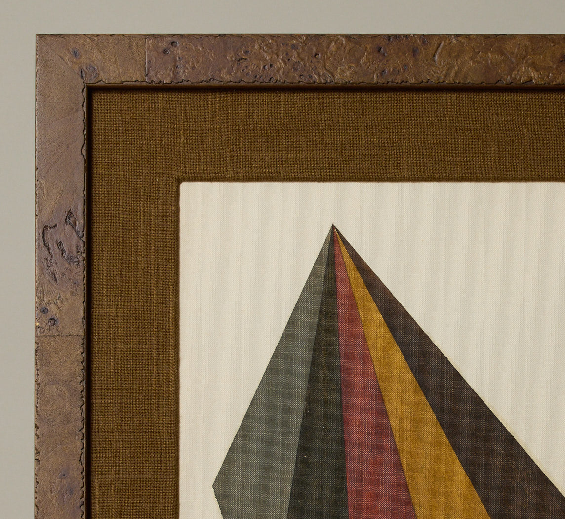 VINTAGE ABSTRACT GEOMETRIC PAINTING IV