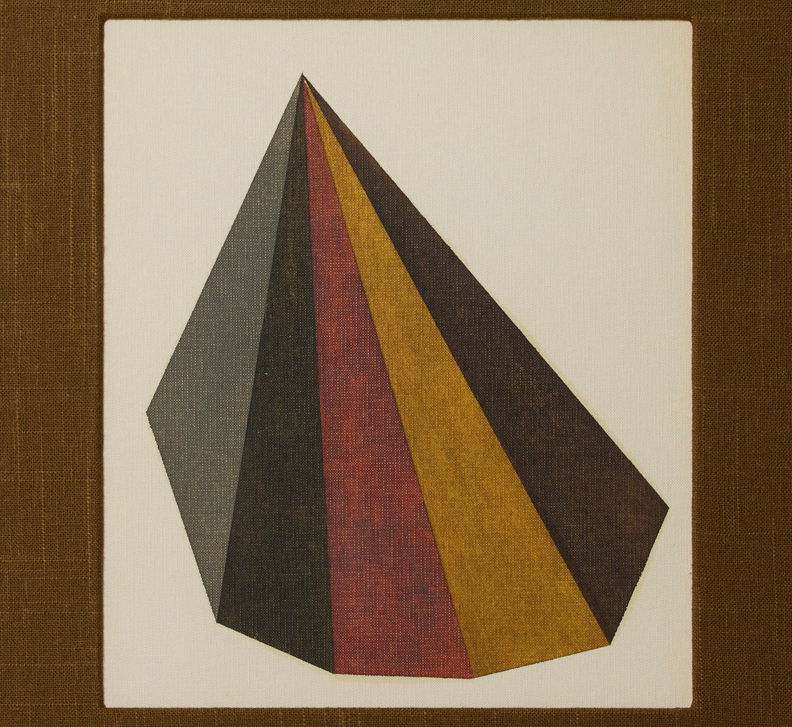 VINTAGE ABSTRACT GEOMETRIC PAINTING IV