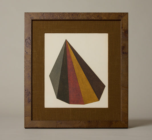 VINTAGE ABSTRACT GEOMETRIC PAINTING IV