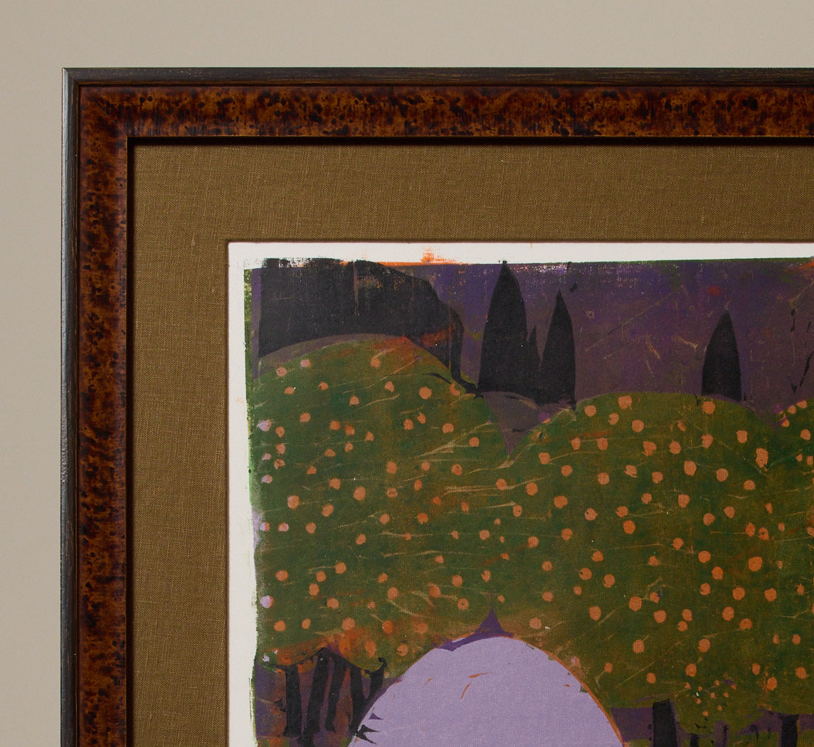 "IN THE FOREST" WOODCUT BY ROBERT HAMMERSTIEL (1933-2020)