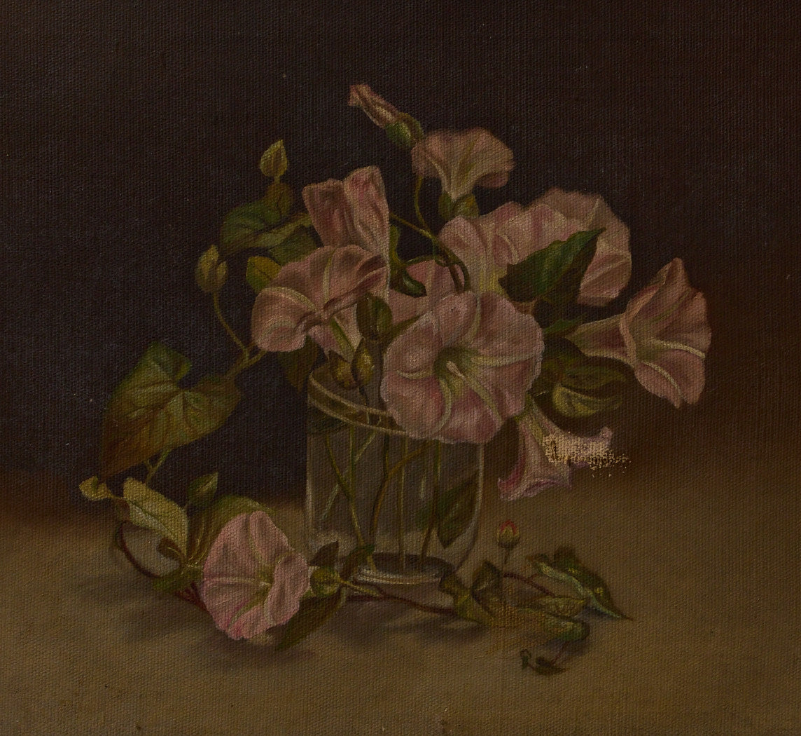 19TH CENTURY MORNING GLORY STILL LIFE