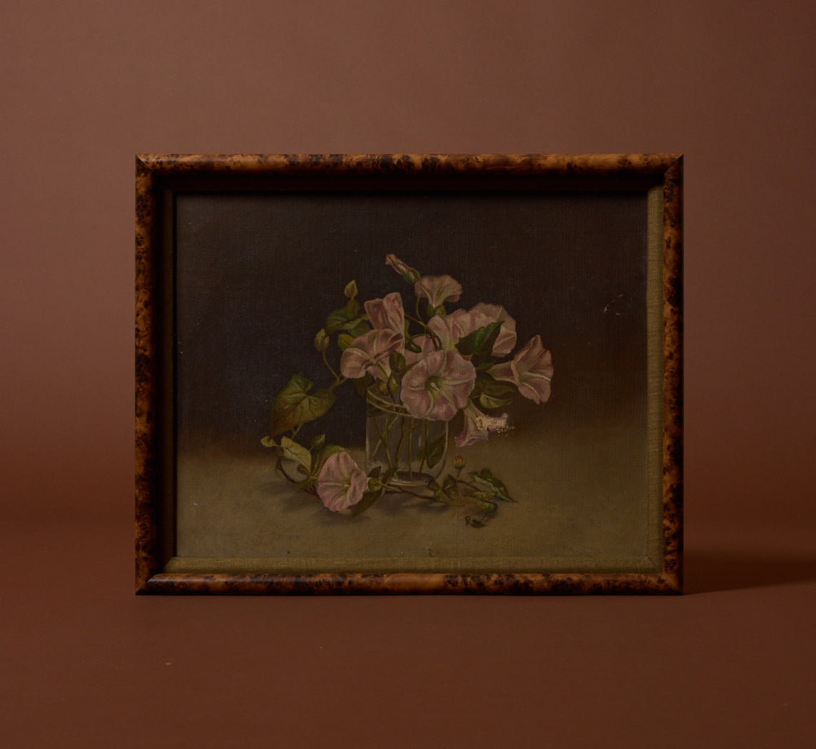 19TH CENTURY MORNING GLORY STILL LIFE