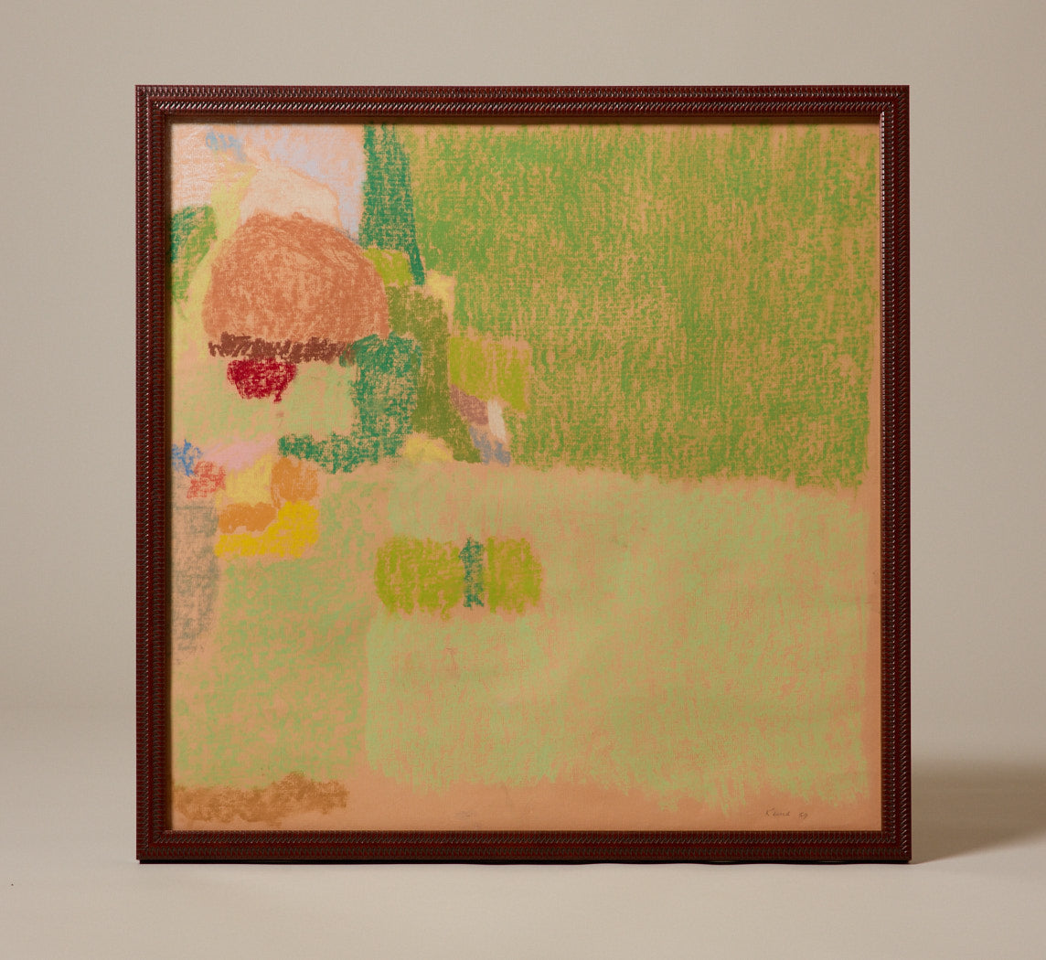 PASTEL ABSTRACT MODERNIST COMPOSITION, 1959