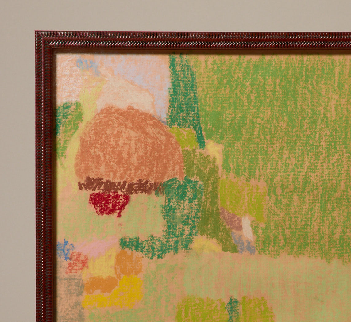 PASTEL ABSTRACT MODERNIST COMPOSITION, 1959