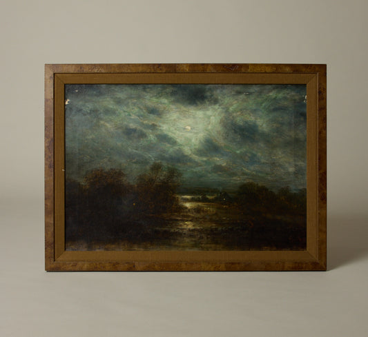 19TH CENTURY AMERICAN MOONLIT LANDSCAPE
