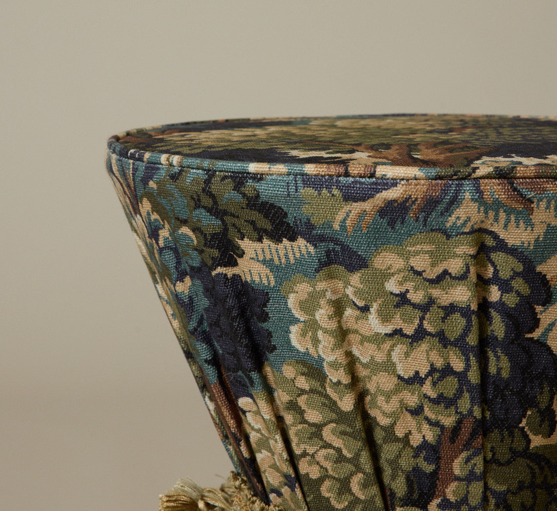 PIERCE & WARD DRUM SIDE TABLE IN WHIDBEY WITH TASSLE