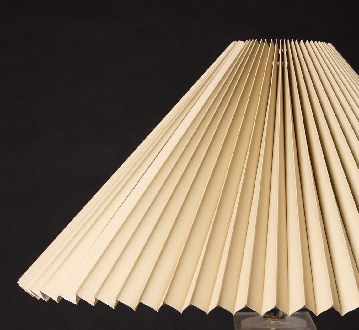 PAIR OF VINTAGE STACKED LUCITE TABLE LAMPS IN THE STYLE OF KARL SPRINGER