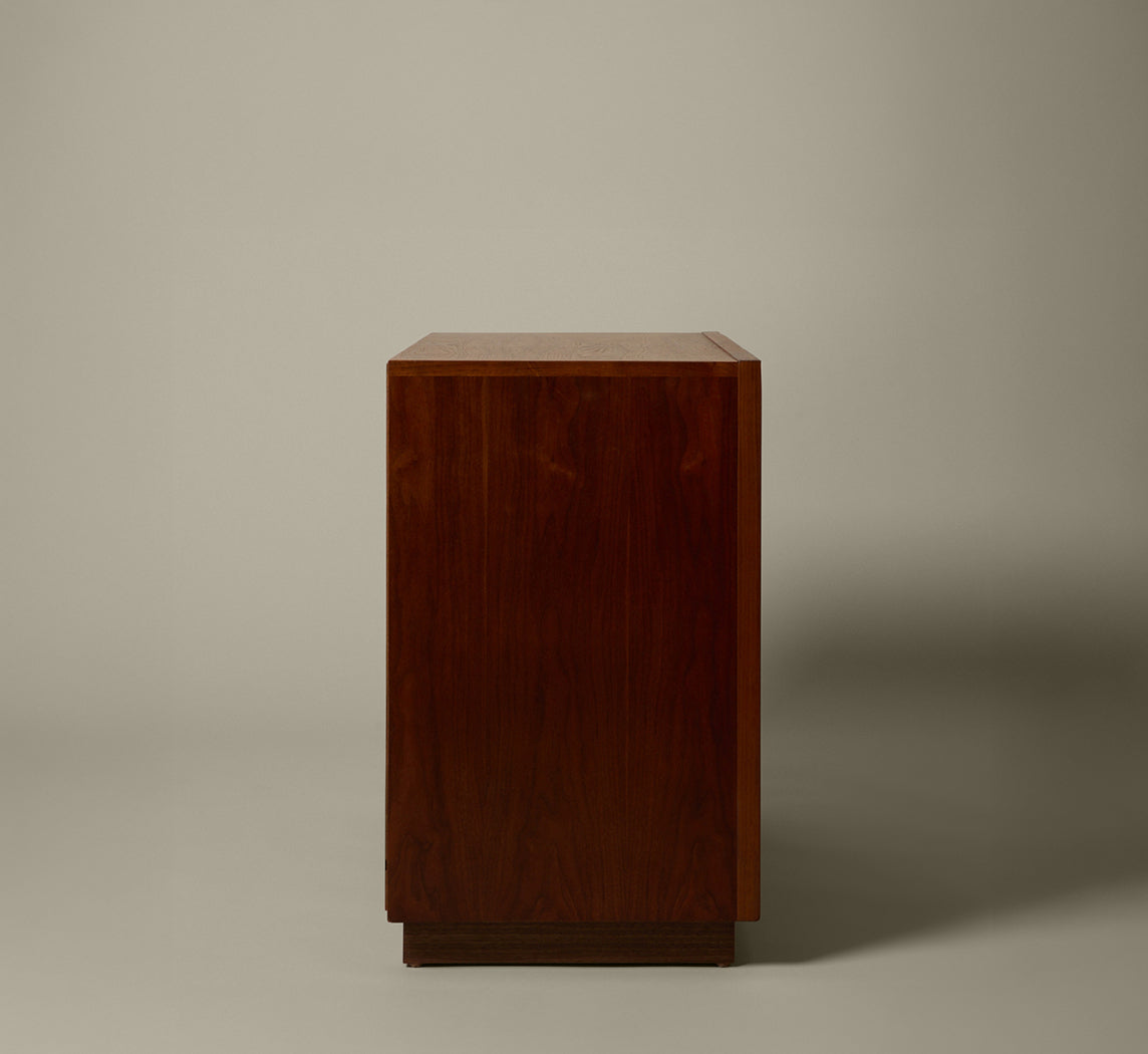 MIDCENTURY BRUTALIST WALNUT CHEST
