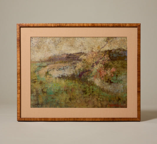 EARLY 20TH CENTURY ITALIAN IMPRESSIONIST TUSCAN LANDSCAPE