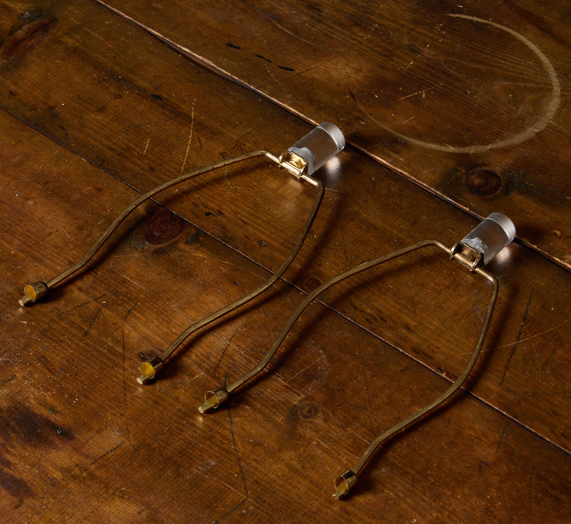 PAIR OF VINTAGE STACKED LUCITE TABLE LAMPS IN THE STYLE OF KARL SPRINGER