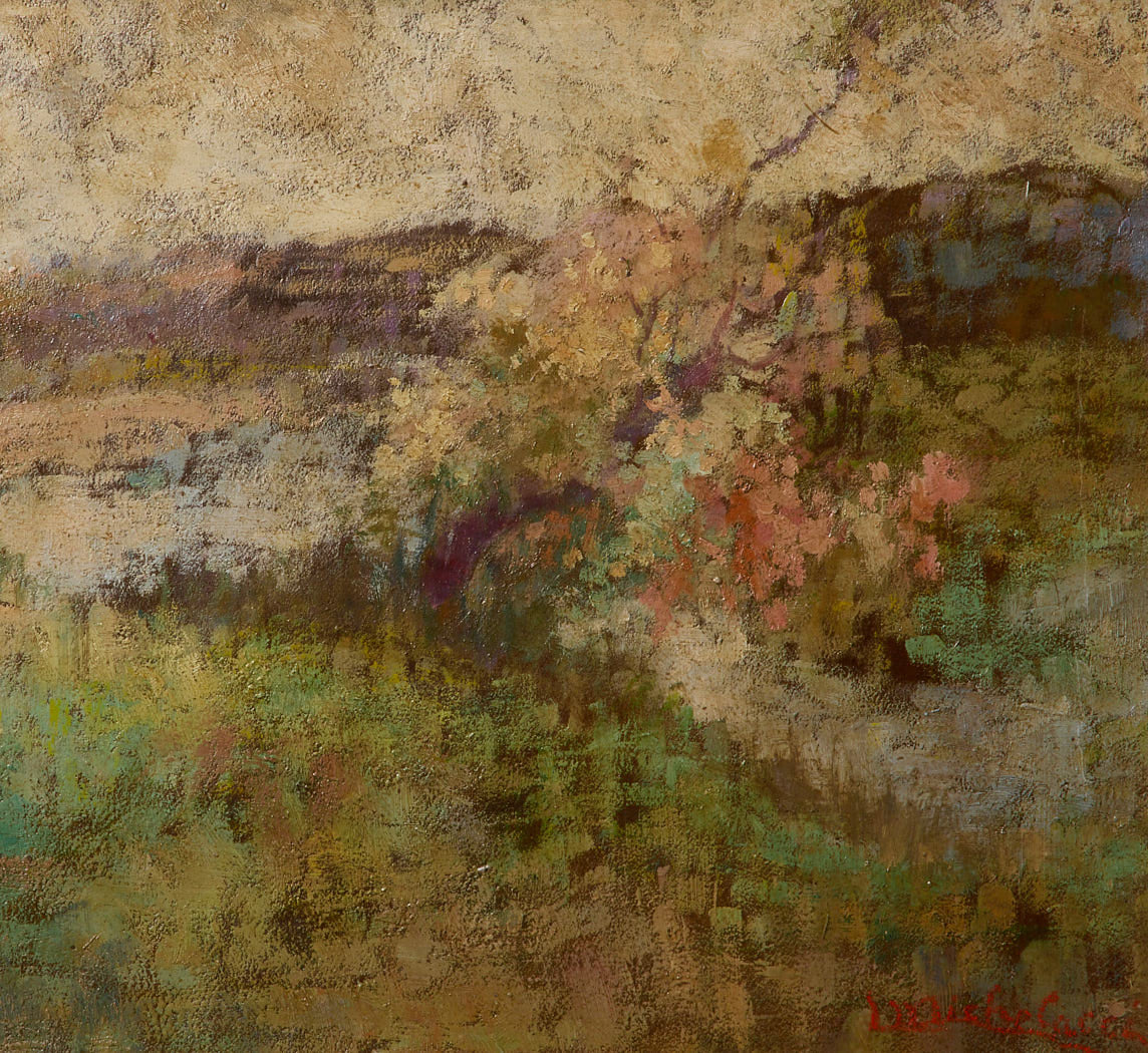 EARLY 20TH CENTURY ITALIAN IMPRESSIONIST TUSCAN LANDSCAPE