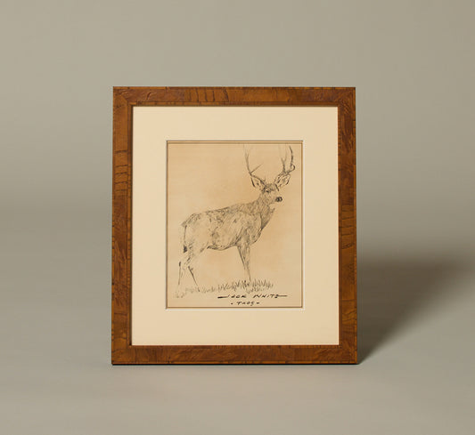 20TH CENTURY DEER PRINT