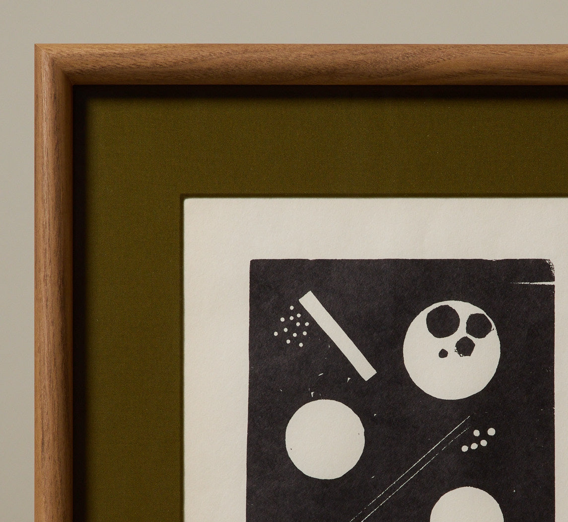 BAUHAUS STAMPED WOODCUT PRINT CIRCA 1928