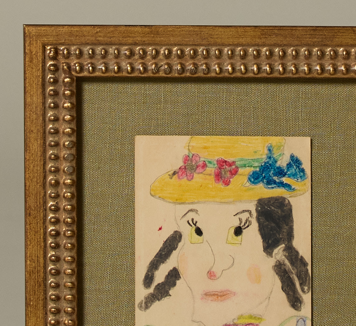 20TH CENTURY FOLK ART  PORTRAIT