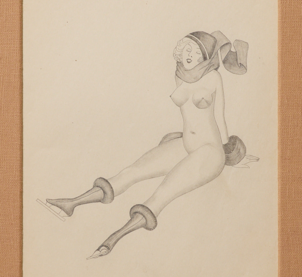 FEMALE NUDE PENCIL DRAWING II