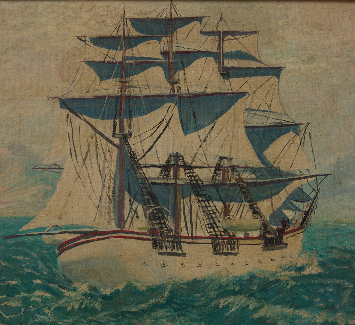 20TH CENTURY AMERICAN SCHOOL NAUTICAL SCENE