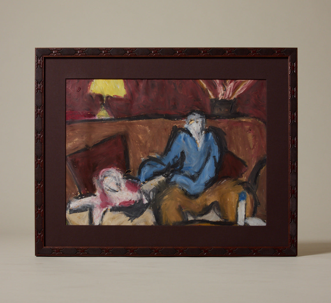 MIDCENTURY AMERICAN EXPRESSIONIST INTERIOR SCENE