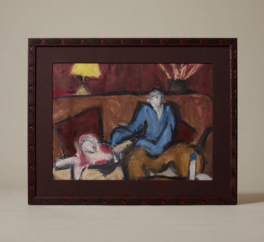 MIDCENTURY AMERICAN EXPRESSIONIST INTERIOR SCENE