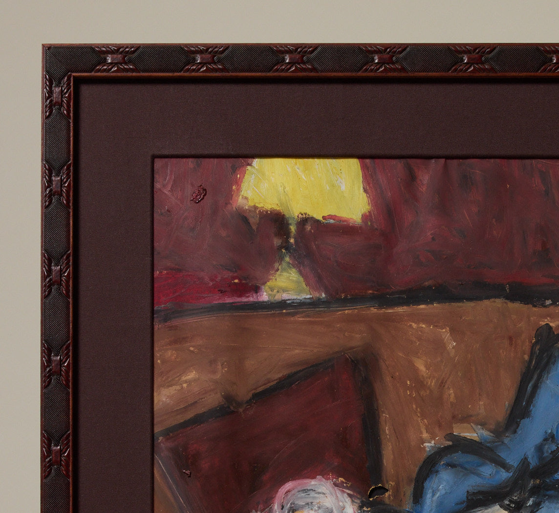 MIDCENTURY AMERICAN EXPRESSIONIST INTERIOR SCENE