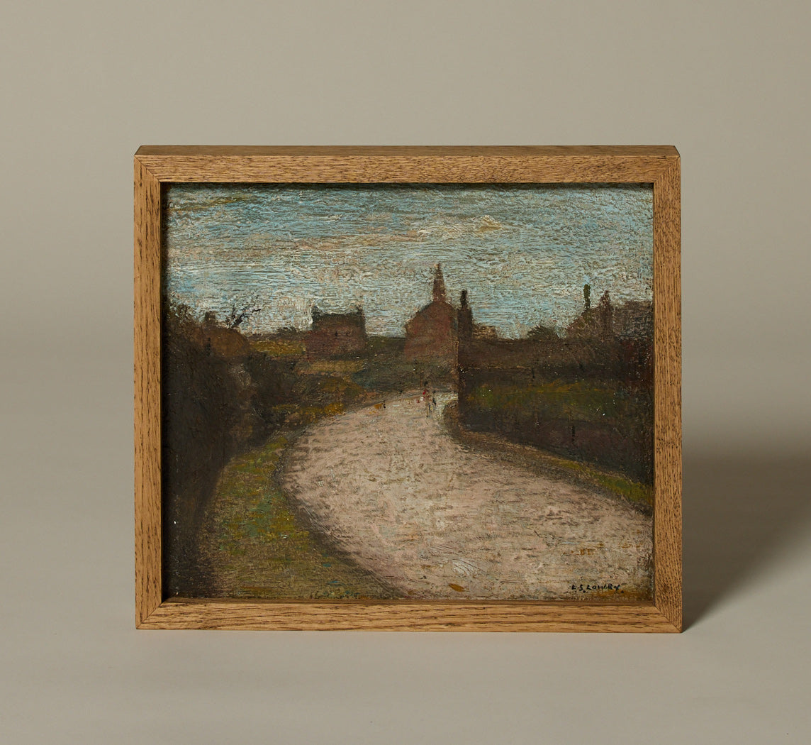 "THE ROAD TO TOWN" ATTRIBUTED TO L.S. LOWRY