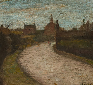 "THE ROAD TO TOWN" ATTRIBUTED TO L.S. LOWRY